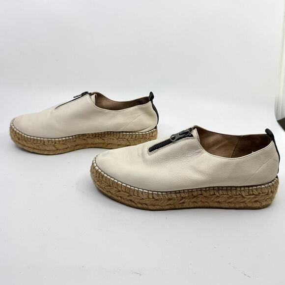 ERIC MICHAEL Serena Leather Espadrille Platform Sneakers - Picture 3 of 8